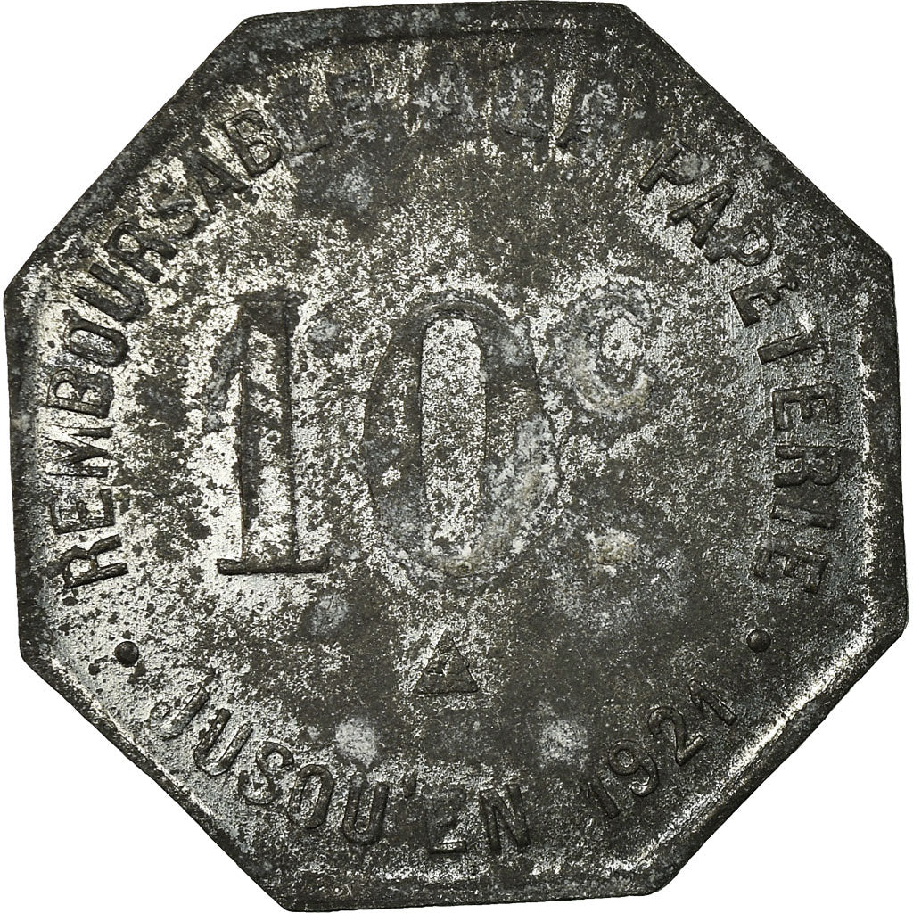 Coin, France, Ets de la Risle, Fabrique de Papiers, Pont-Audemer, 10 Centimes