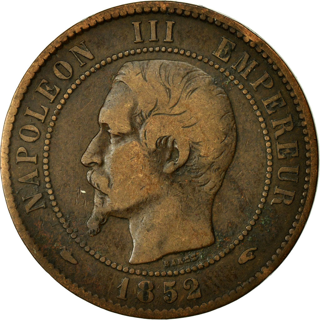 Moneta, Francja, Napoleon III, Napoléon III, 10 Centimes, 1852, Paris