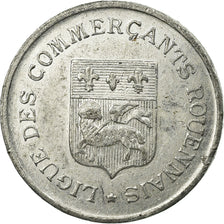 Coin, France, Ligue des Commerçants, Rouen, 5 Centimes, 1920, AU(50-53)