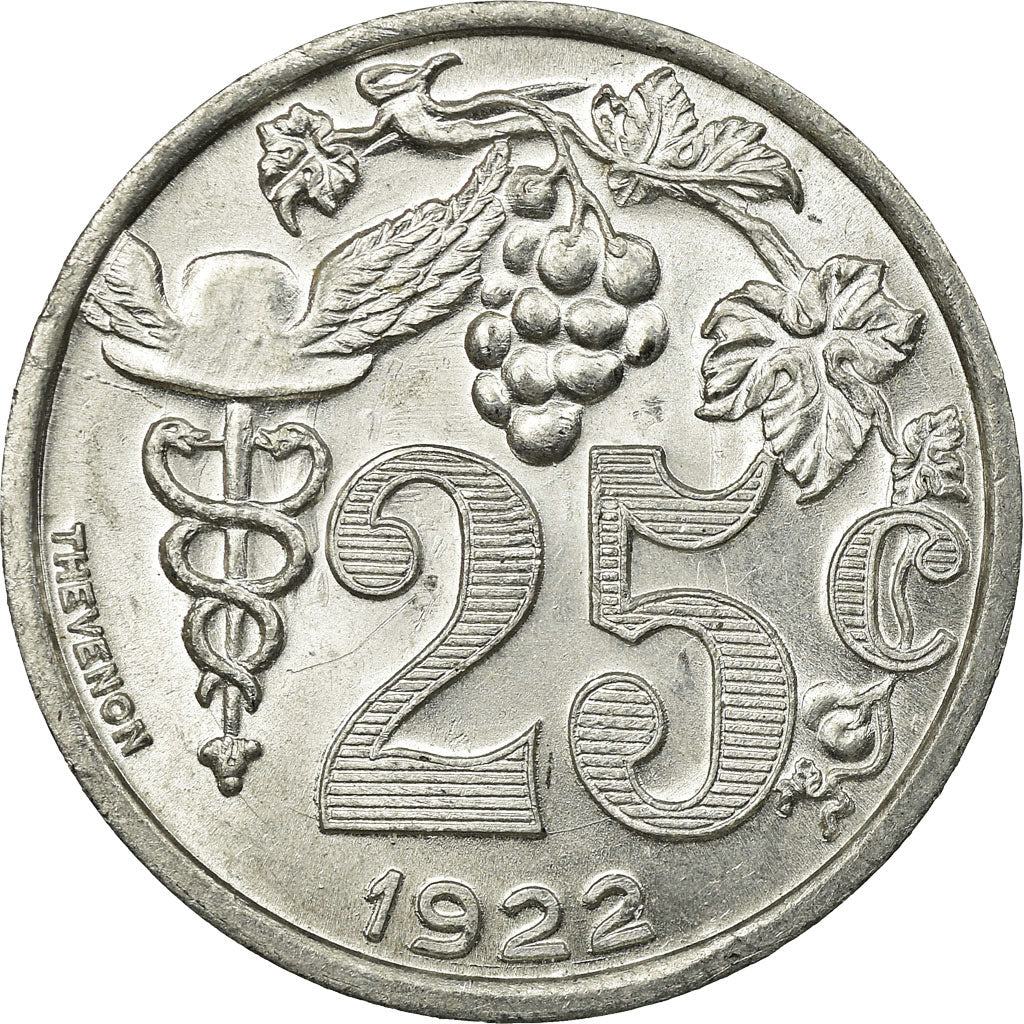 Coin, France, Union des Commerçants Détaillants, Epernay, 25 Centimes, 1922