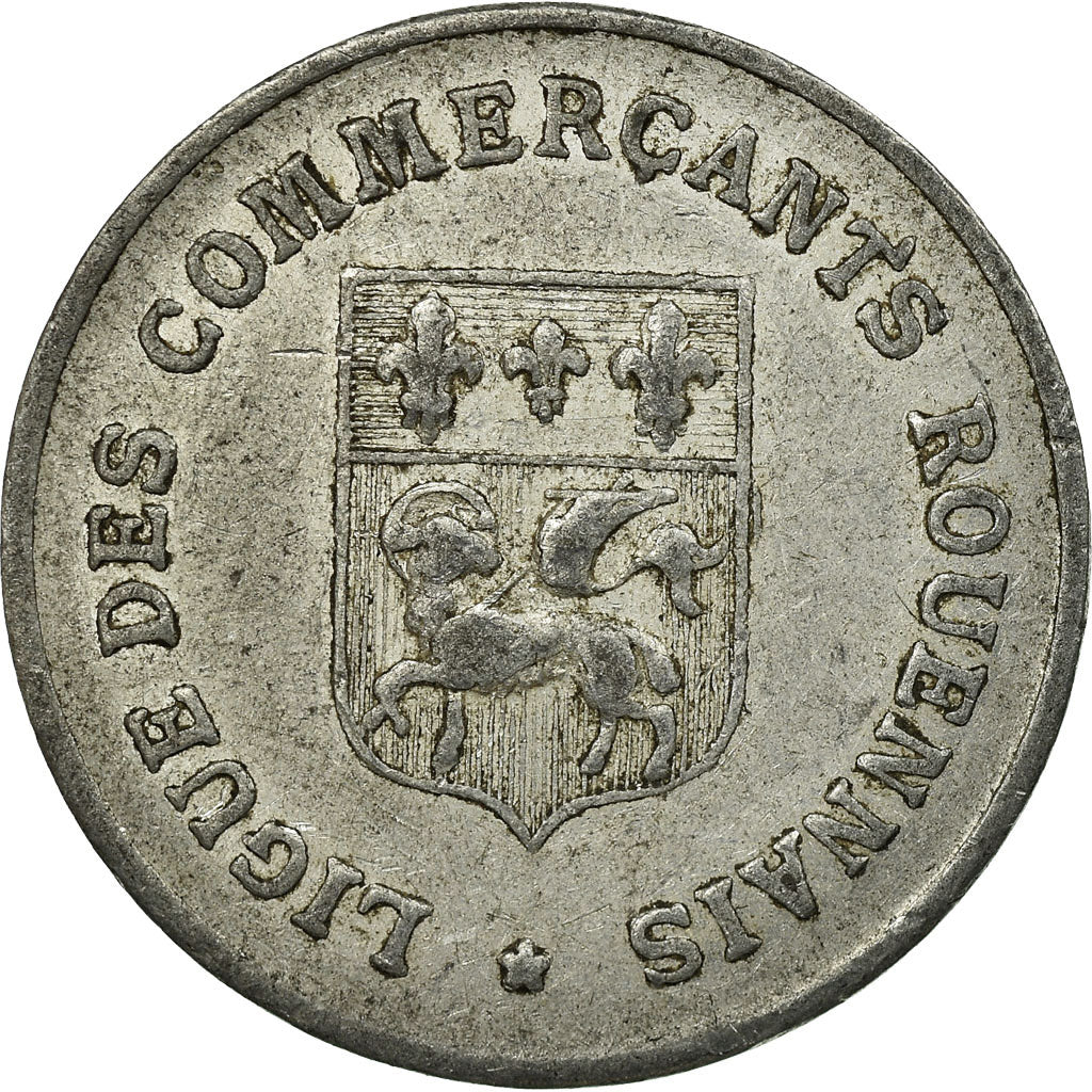 Coin, France, Ligue des Commerçants, Rouen, 10 Centimes, 1920, EF(40-45)