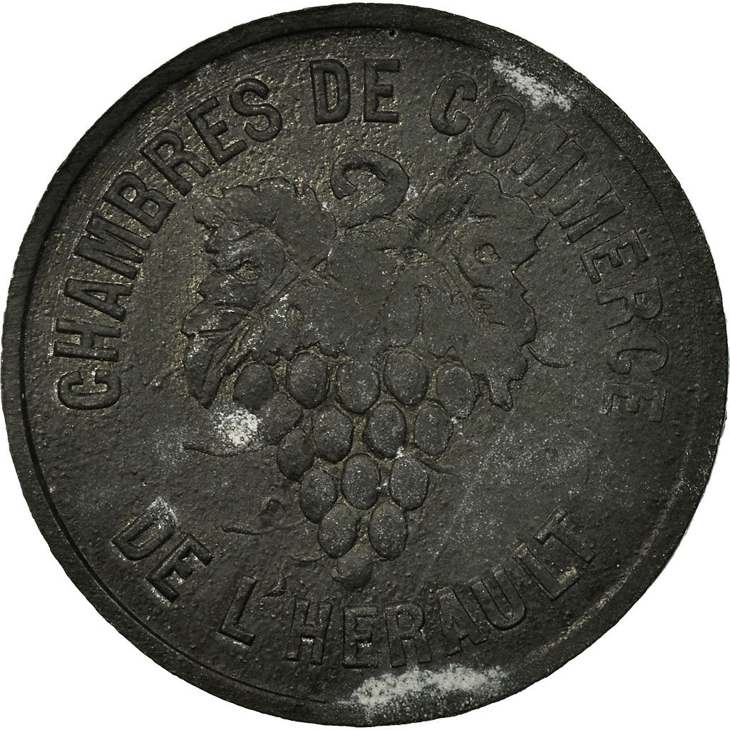 Moneta, Francia, Chambres de Commerce de l'Hérault, 5 Centimes, BB, Zinco