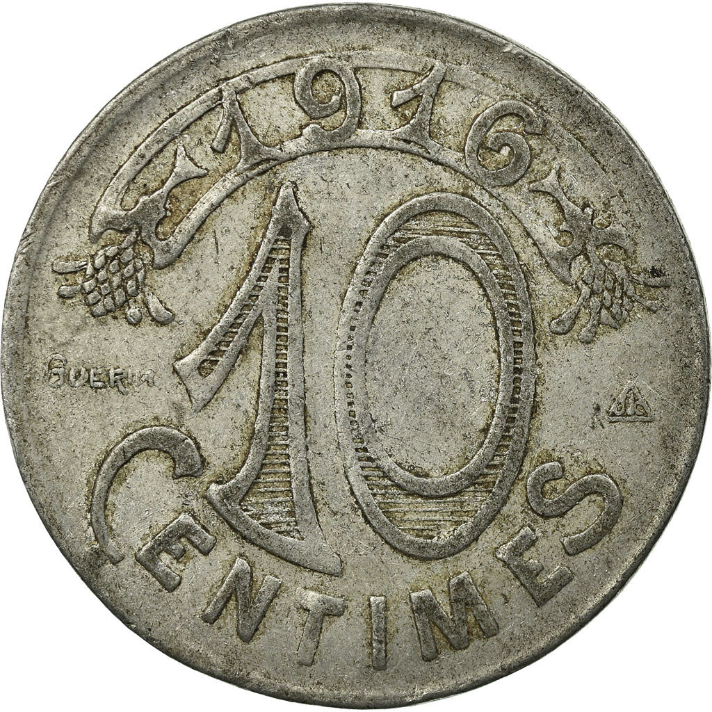 Coin, France, Chambre de Commerce, Marseille, 10 Centimes, 1916, VF(30-35)