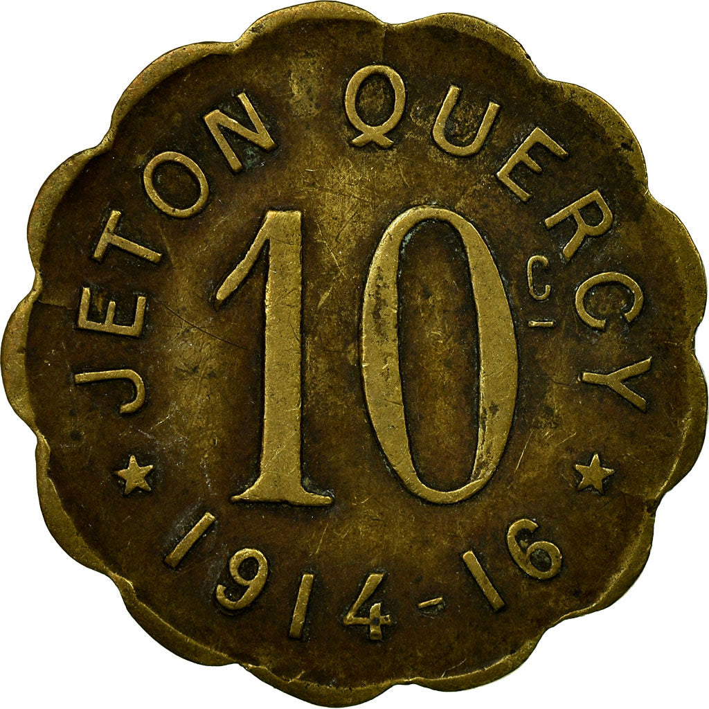 Coin, France, Jeton QUERCY, Montpellier, 10 Centimes, 1914-1916, EF(40-45)