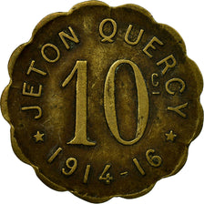 Coin, France, Jeton QUERCY, Montpellier, 10 Centimes, 1914-1916, EF(40-45)