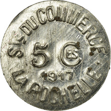 Coin, France, Société du Commerce, La Rochelle, 5 Centimes, 1917, AU(50-53)
