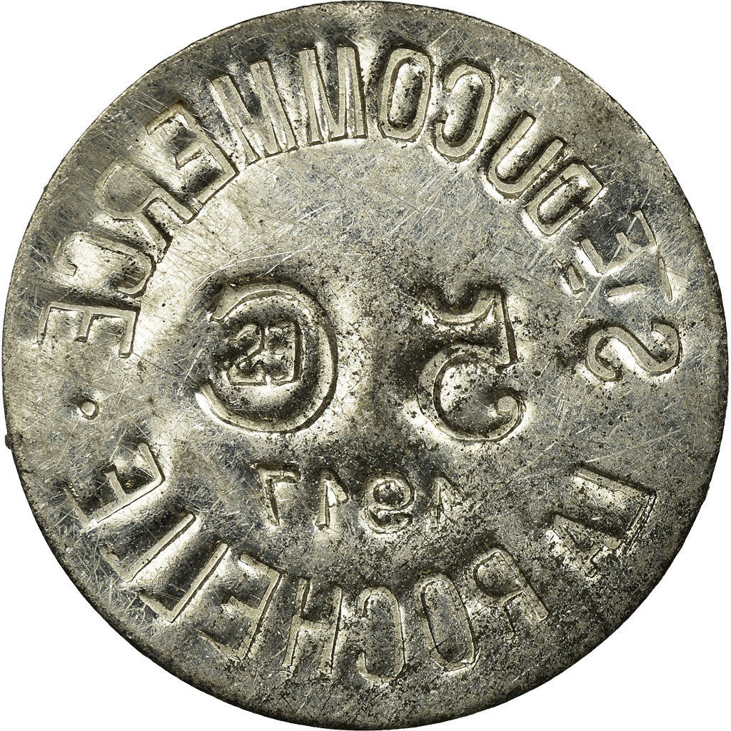 Coin, France, Société du Commerce, La Rochelle, 5 Centimes, 1917, AU(50-53)