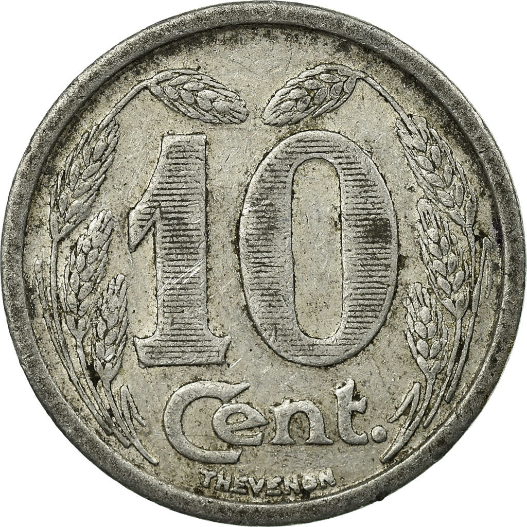 Moneda, Francia, Chambre de Commerce, Evreux, 10 Centimes, 1921, MBC, Aluminio