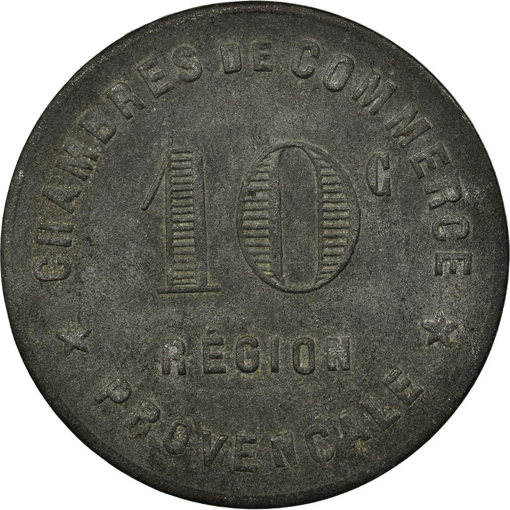 Coin, France, Chambres de Commerce de la Région Provençale, 10 Centimes