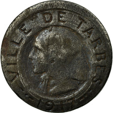 Coin, France, Ville de Tarbes, Tarbes, 10 Centimes, 1917, EF(40-45), Iron