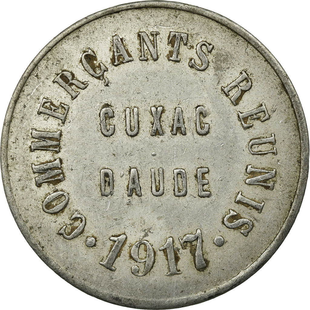 Münze, Frankreich, Commerçants Réunis, Cuxac-d'Aude, 10 Centimes, 1917, SS