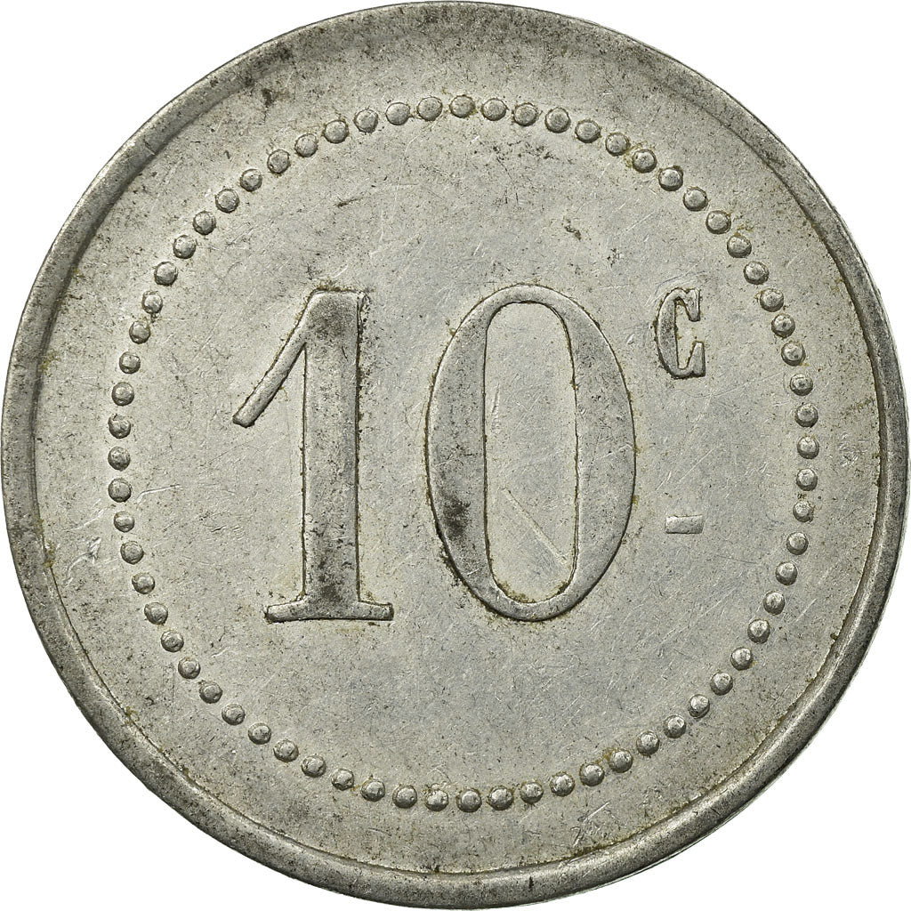 Münze, Frankreich, Commerçants Réunis, Cuxac-d'Aude, 10 Centimes, 1917, SS