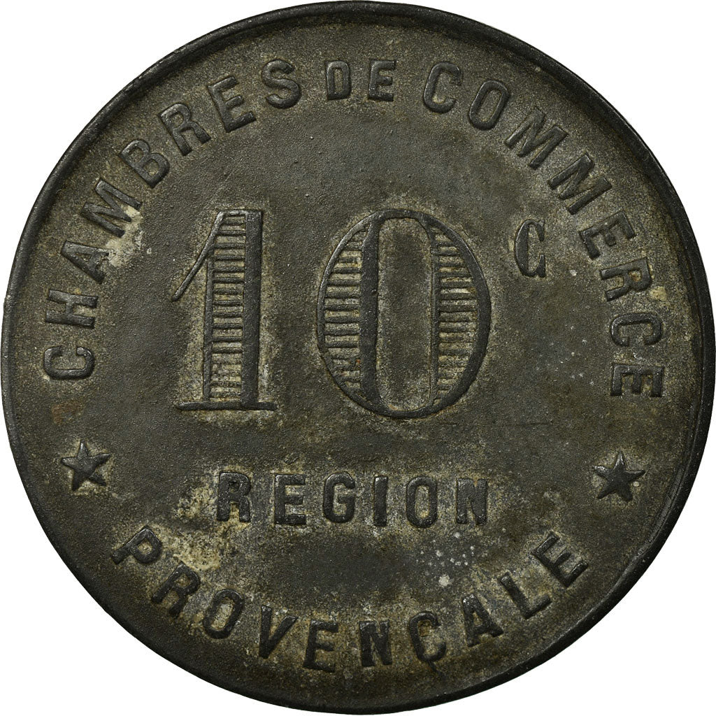 Coin, France, Chambres de Commerce de la Région Provençale, 10 Centimes