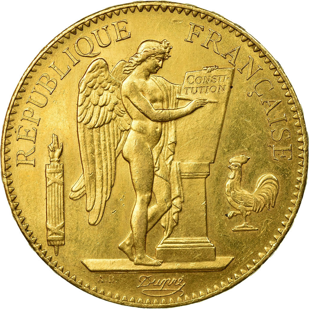Coin, France, Génie, 100 Francs, 1882, Paris, MS(60-62), Gold, KM:832