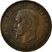 Moneda, Francia, 10 Centimes, 1853, Lille, MBC, Bronce, KM:M24, Gadoury:249c