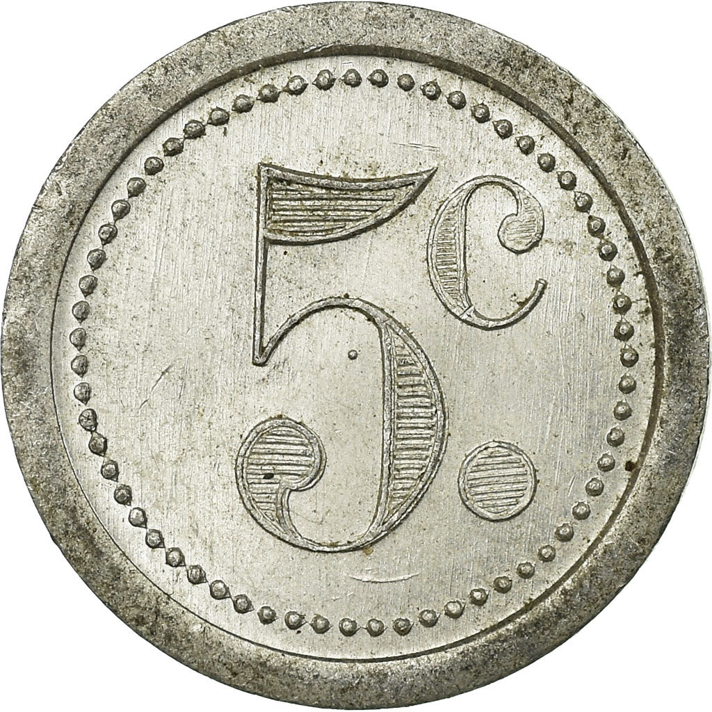 Moneta, Francia, Union Commerciale, Guise, 5 Centimes, 1921, SPL, Alluminio