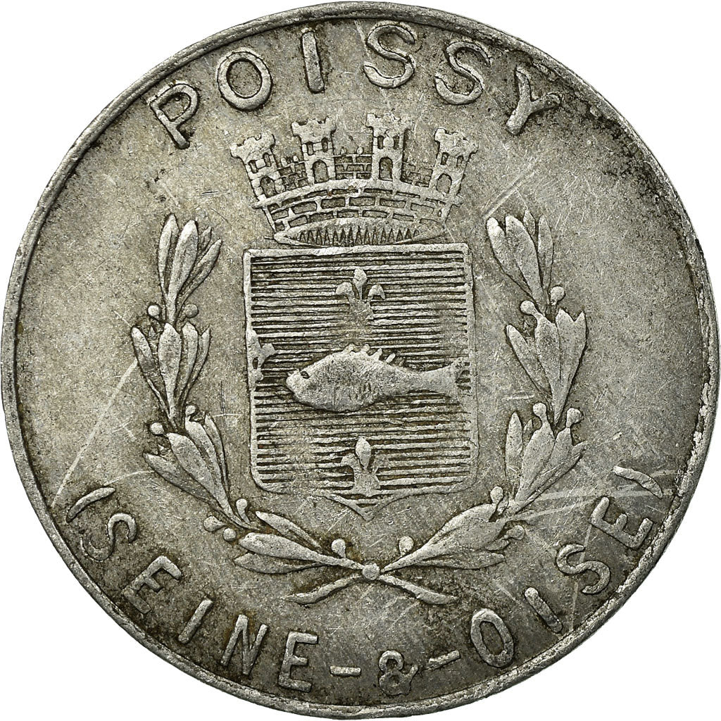 Coin, France, Union du Commerce et de l'Industrie, Poissy, 25 Centimes, 1918