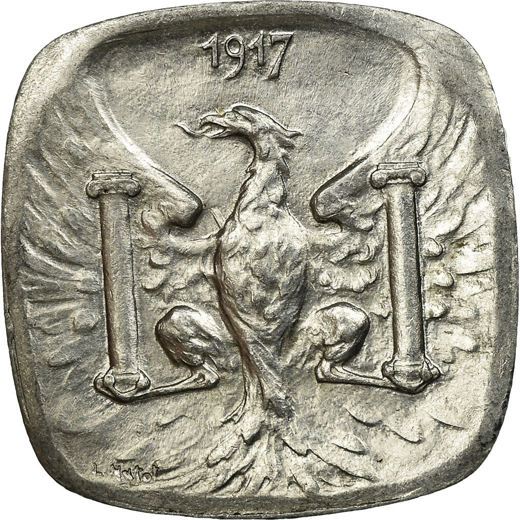 Coin, France, Ville de Besançon, Besançon, 10 Centimes, 1917, MS(60-62)