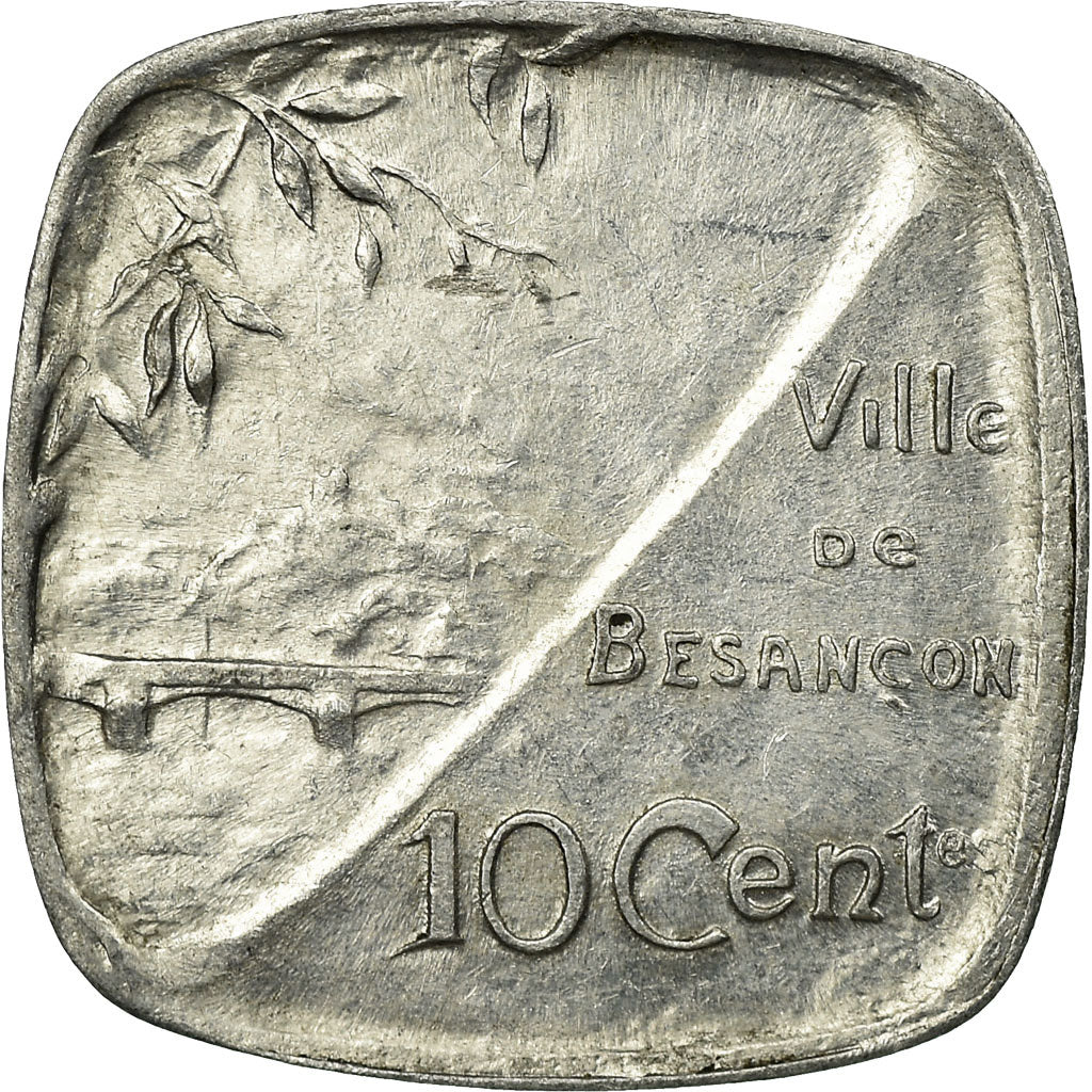 Coin, France, Ville de Besançon, Besançon, 10 Centimes, 1917, MS(60-62)