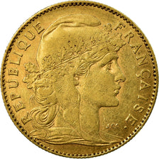 Moneda, Francia, Marianne, 10 Francs, 1899, Paris, MBC, Oro, KM:846