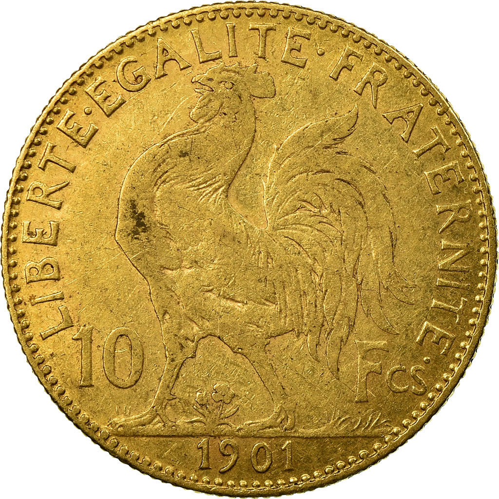 Münze, Frankreich, Marianne, 10 Francs, 1901, Paris, SS, Gold, KM:846
