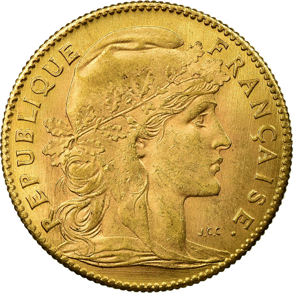 Monnaie, France, Marianne, 10 Francs, 1914, Paris, TTB+, Or, Gadoury:1017