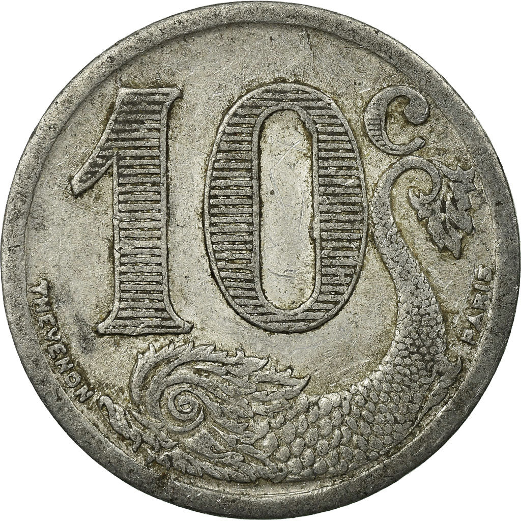 Coin, France, Société du Commerce, La Rochelle, 10 Centimes, 1922, EF(40-45)
