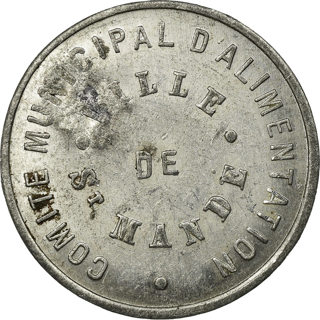 Coin, France, Comité Municipal d'Alimentation, Saint-Mandé, 10 Centimes