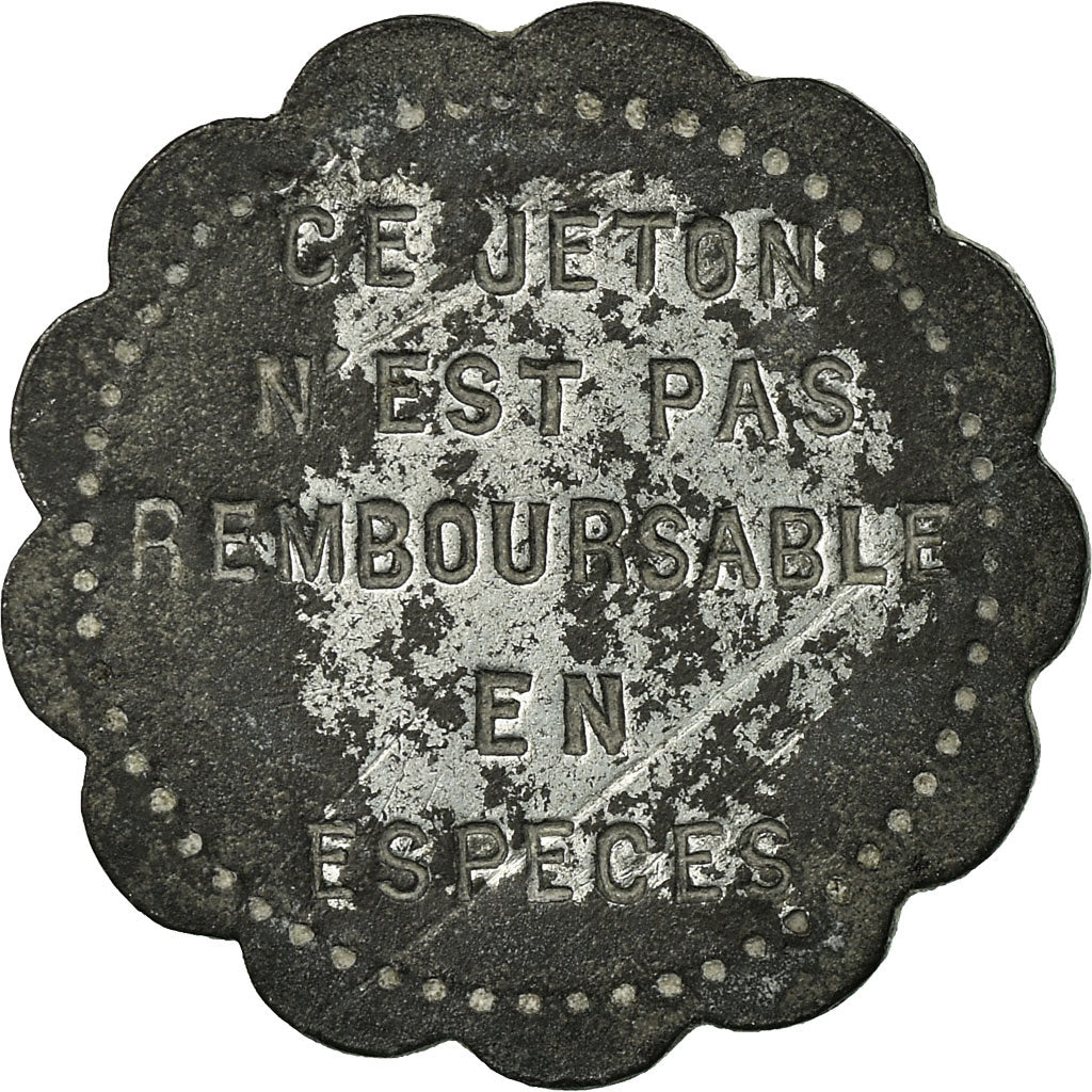 Moneta, Francia, Tramways, Clermont-Ferrand, 5 Centimes, BB, Zinco, Elie:70.1
