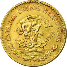 Monnaie, Mexique, 20 Pesos, 1919, Mexico City, TTB+, Or, KM:478