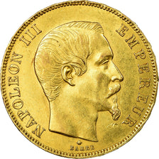 Munten, Frankrijk, Napoleon III, 50 Francs, 1859, Strasbourg, ZF+, Goud