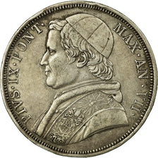 Moneta, STATI ITALIANI, PAPAL STATES, Pius IX, Scudo, 1853, Rome, BB, Argento