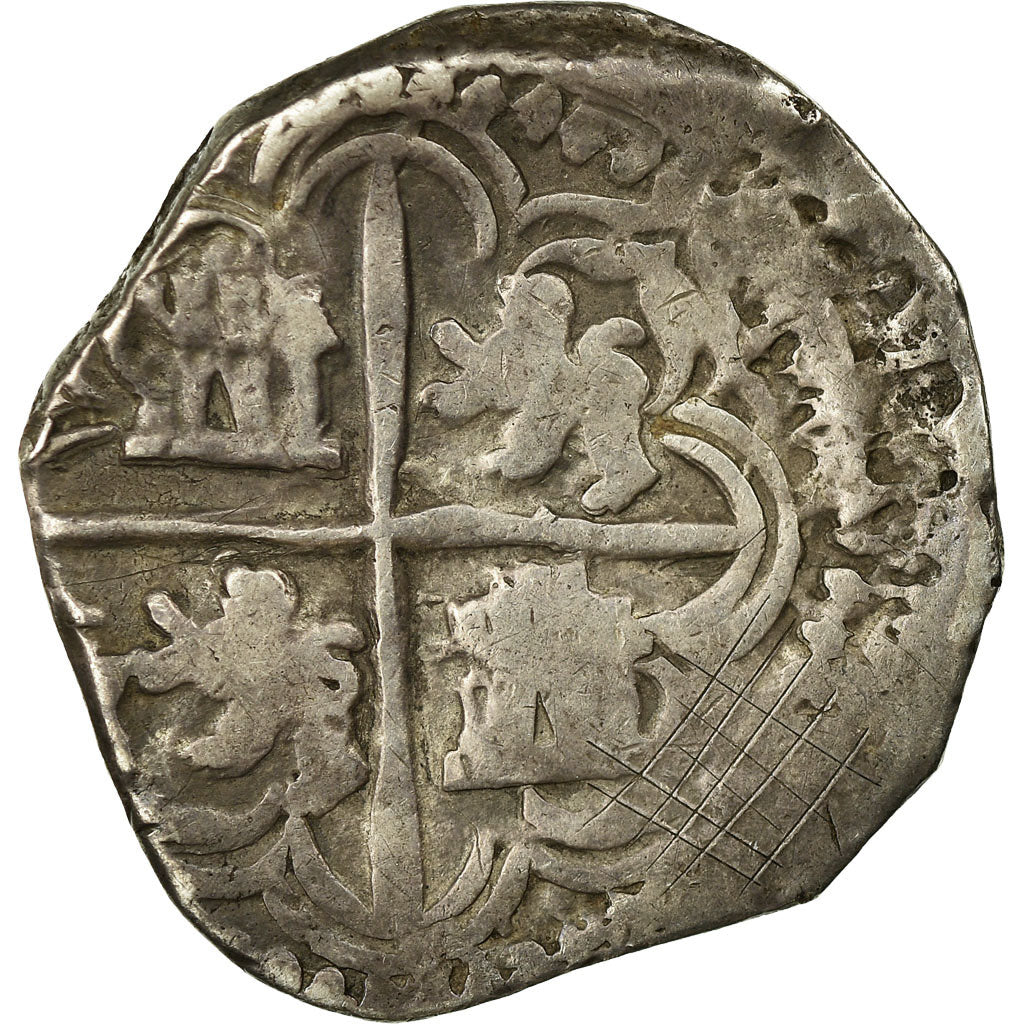 Coin, Bolivia, Philip II, 4 Réales, Potosi, VF(30-35), Silver, KM:4.2