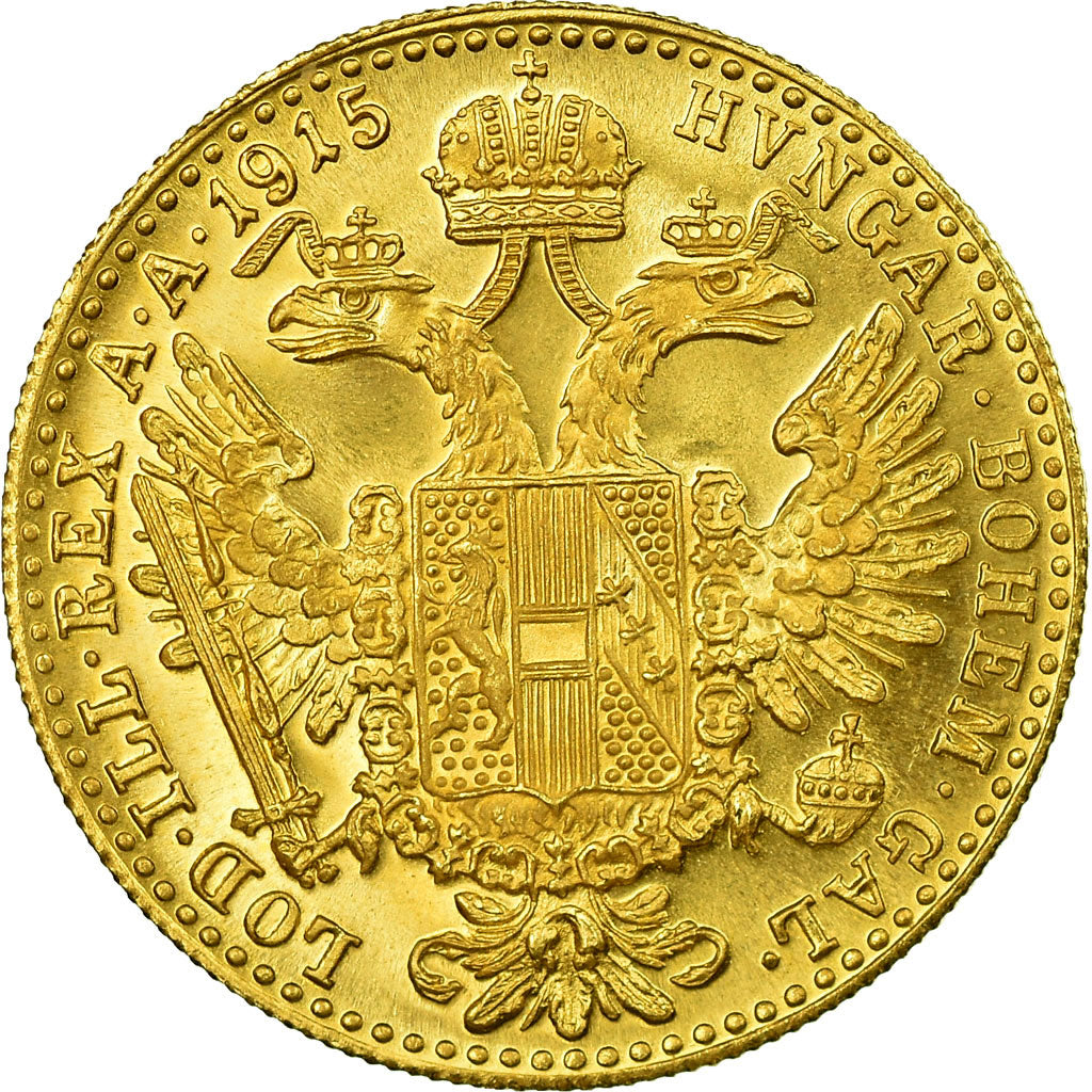 Coin, Austria, Franz Joseph I, Ducat, 1915, Official restrike, MS(64), Gold