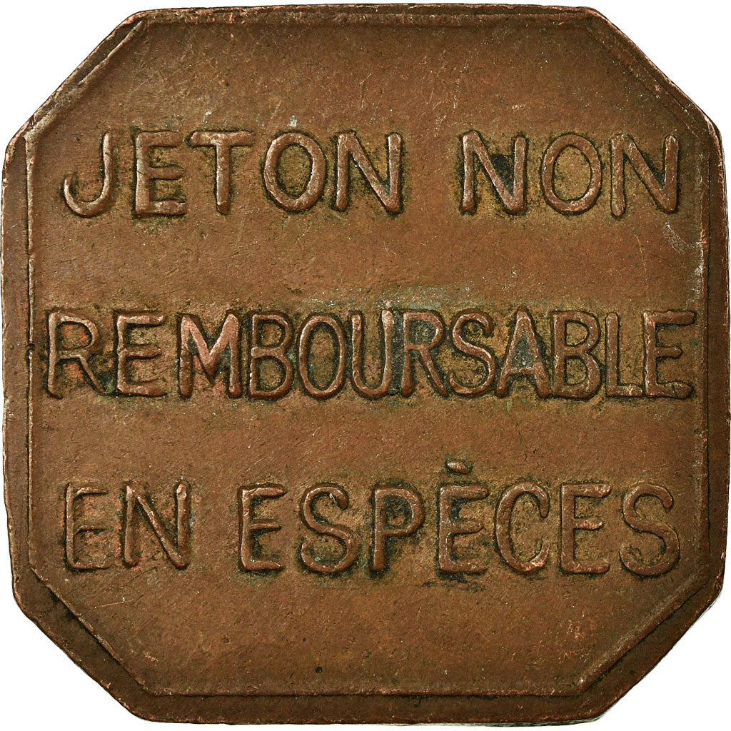 Monnaie, France, Boucheries Municipales, Roanne, 10 Centimes, TTB, Cuivre