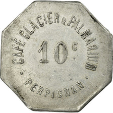 Coin, France, Café Glacier & Palmarium, Perpignan, 10 Centimes, EF(40-45)