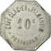 Coin, France, Café Glacier & Palmarium, Perpignan, 10 Centimes, EF(40-45)