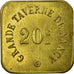 Moneta, Francja, Grande Taverne, Nancy, 20 Centimes, Undated, AU(55-58)