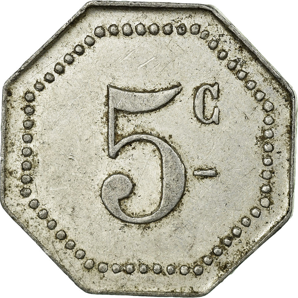 Coin, France, Arçonnerie française, Saint-Sulpice, 5 Centimes, 1914