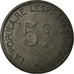 Moneta, Francia, La Populaire, Lespignan, 5 Centimes, BB+, Zinco, Elie:15.1