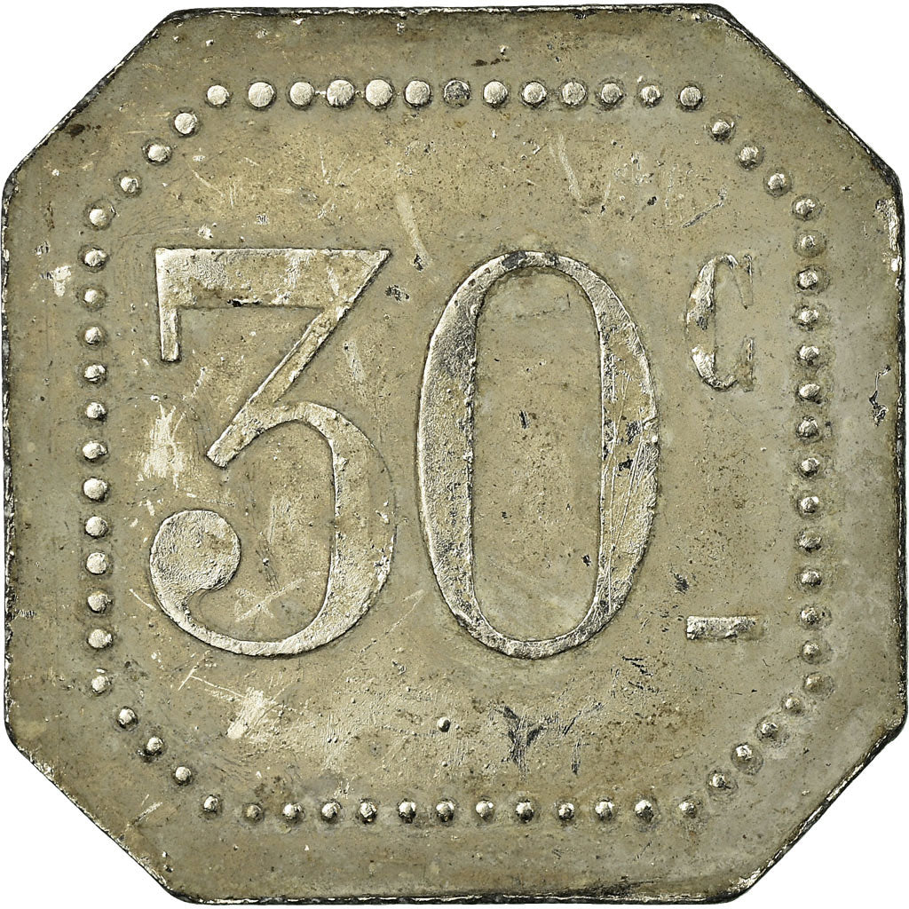 Moneta, Francja, Grand Hôtel, Palavas-les-Flots, 30 Centimes, AU(50-53), Nickel