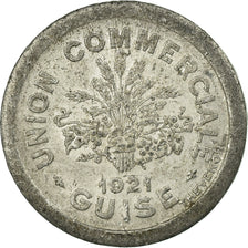 Munten, Frankrijk, Union Commerciale, Guise, 5 Centimes, 1921, ZF+, Aluminium