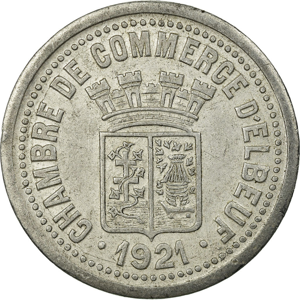 Coin, France, Chambre de Commerce, Elbeuf, 25 Centimes, 1921, EF(40-45)