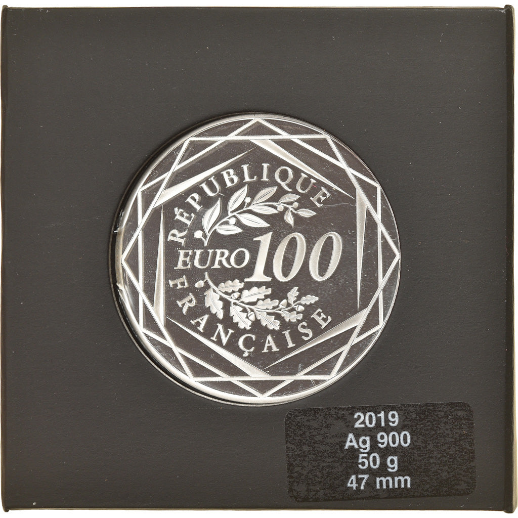 France, 100 Euro, Marianne, Fraternité, 2019, Paris, MS(65-70), Silver