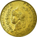 Coin, Algeria, Chambre de Commerce, Bône, 50 Centimes, AU(55-58), Brass