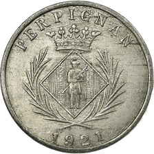 Coin, France, Chambre Syndicale des Commerçants, Perpignan, 5 Centimes, 1921