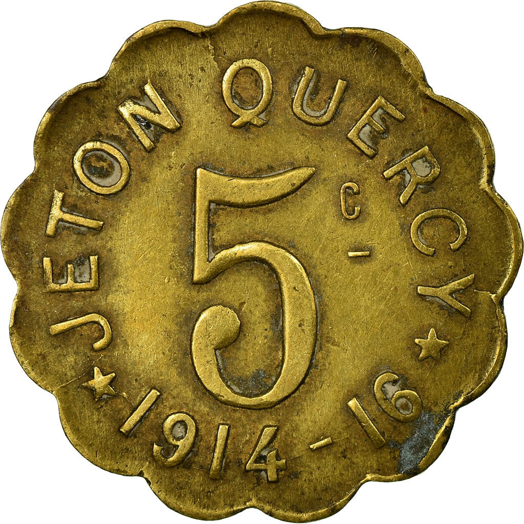 Münze, Frankreich, Jeton QUERCY, Montpellier, 5 Centimes, 1914-1916, SS