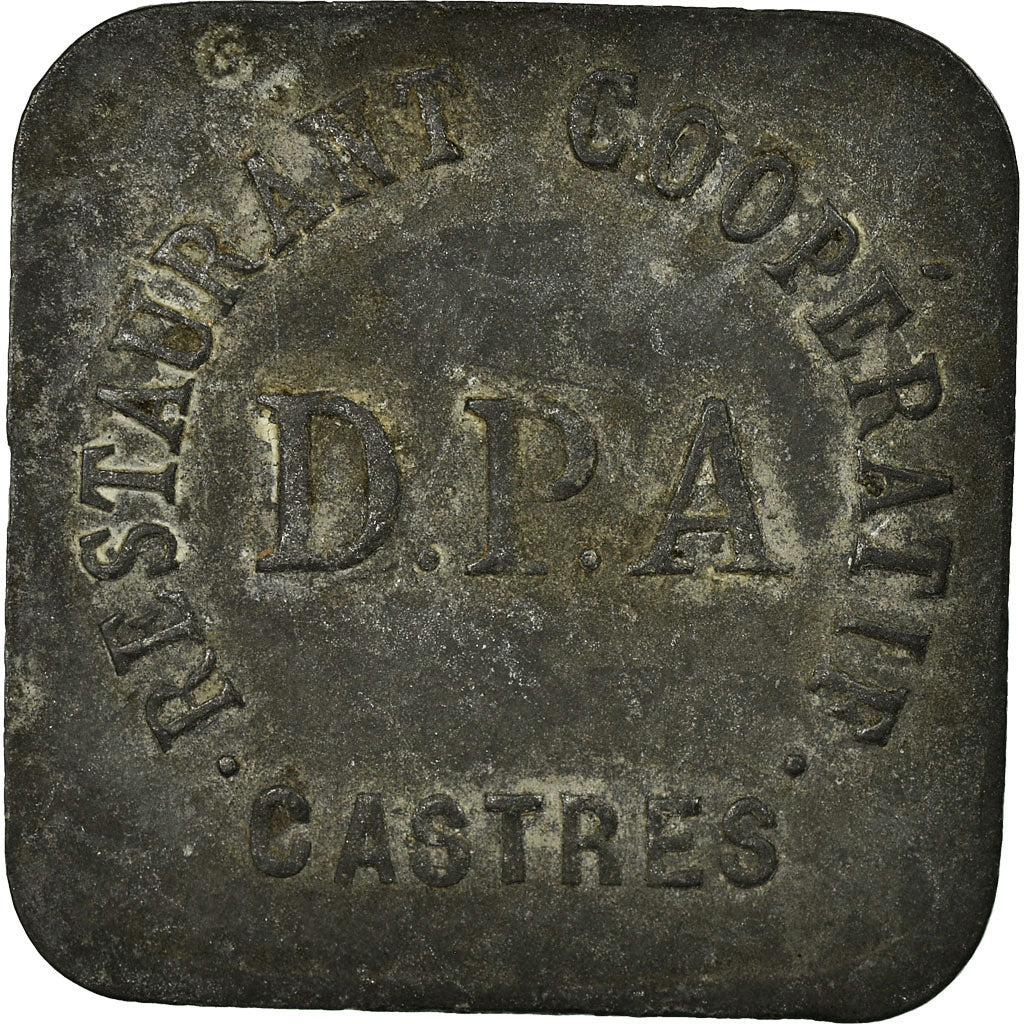 Moneta, Francja, Restaurant Coopératif D.P.A, Castres, 50 Centimes, Undated