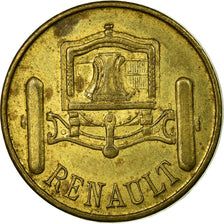 Coin, France, Renault, Boulogne-Billancourt, 25 Centimes, AU(50-53), Brass