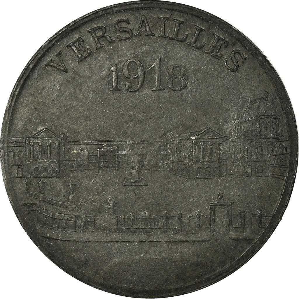 Moneta, Francja, Groupes Commerciaux, Versailles, 25 Centimes, 1918, AU(50-53)